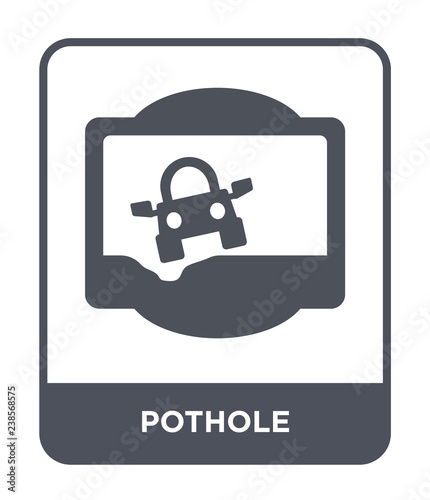 pothole icon vector