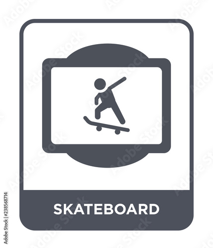 skateboard icon vector