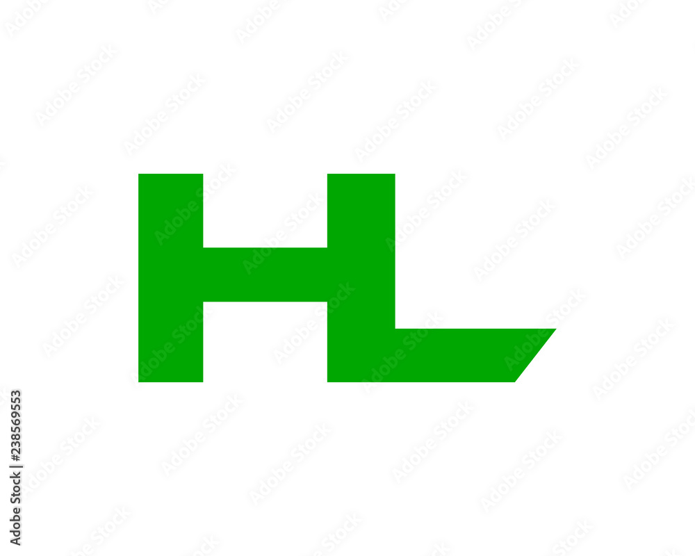 Obraz premium Initial Letter HL Design Logo