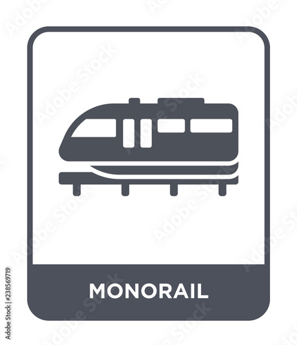 monorail icon vector