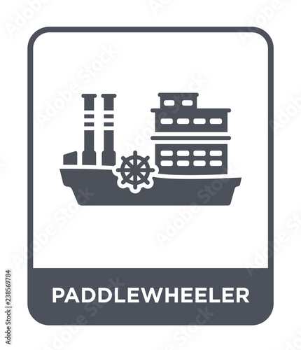 paddlewheeler icon vector
