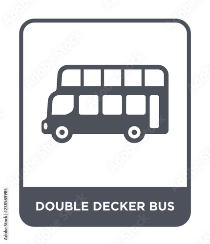 double decker bus icon vector