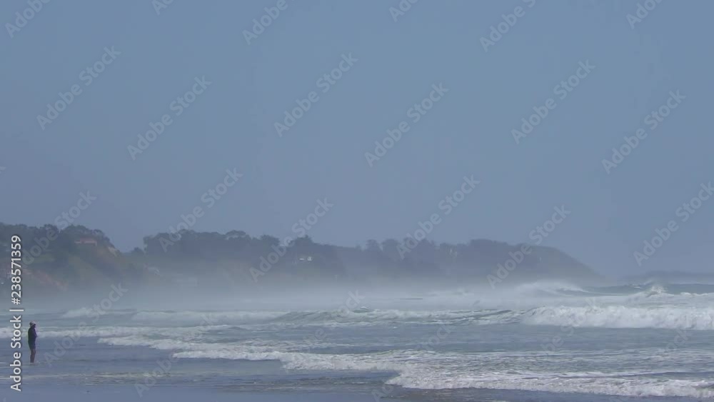 Unidentified people at the beach at Rio del Mar, Santa Cruz County, California, USA, on the 7th of June, 2018 Unidentified people at the beach at Rio del Mar, Santa Cruz County, California, USA, on the 7th of June, 2018
