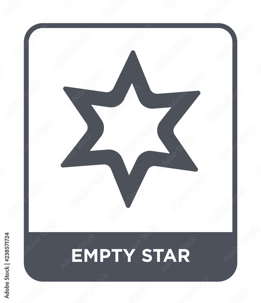 Fototapeta premium empty star icon vector