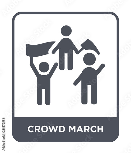 crowd march icon vector