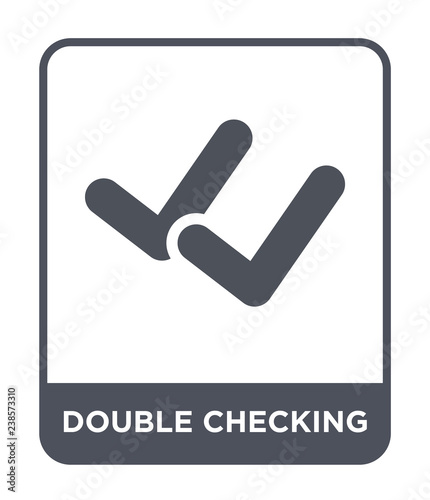 double checking icon vector