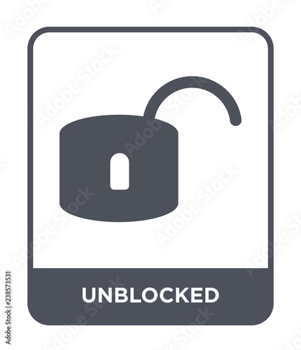 unblocked icon vector