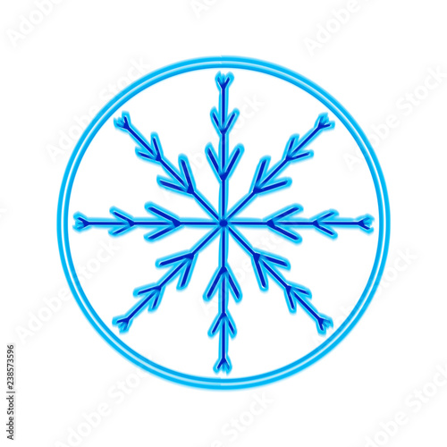 snowflake blue.symbol of winter.