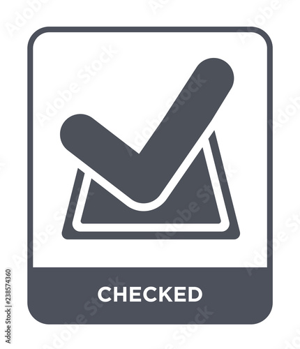 checked icon vector