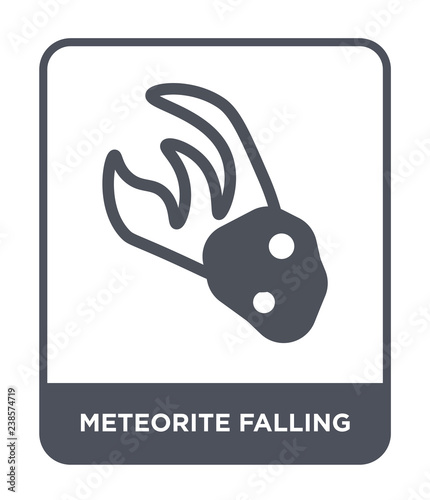 meteorite falling icon vector