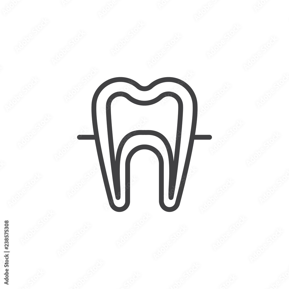 Human tooth model outline icon. linear style sign for mobile concept and web design. Dentistry teeth simple line vector icon. Symbol, logo illustration. Pixel perfect vector graphics Human tooth model outline icon. linear style sign for mobile concept and web design. Dentistry teeth simple line vector icon. Symbol, logo illustration. Pixel perfect vector graphics