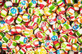 Colorful candy close up background
