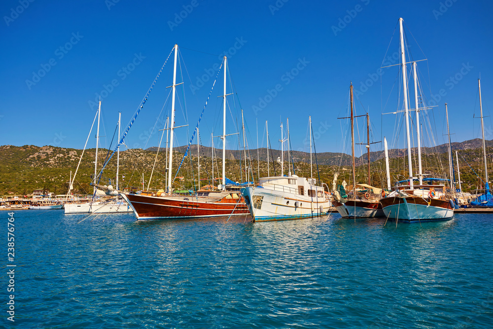 Boats and yachts, near Kekova island
