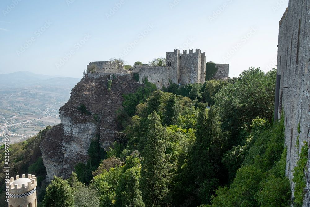 Medieval castle in Erice, Italy