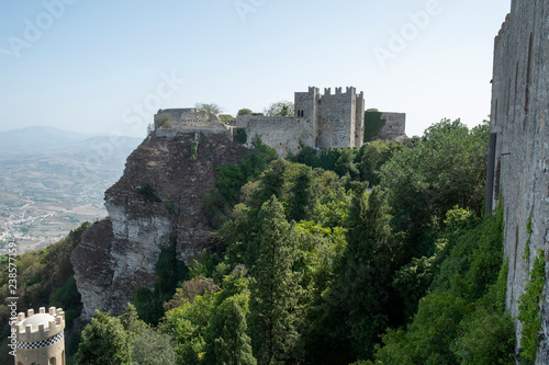 Medieval castle in Erice  Italy