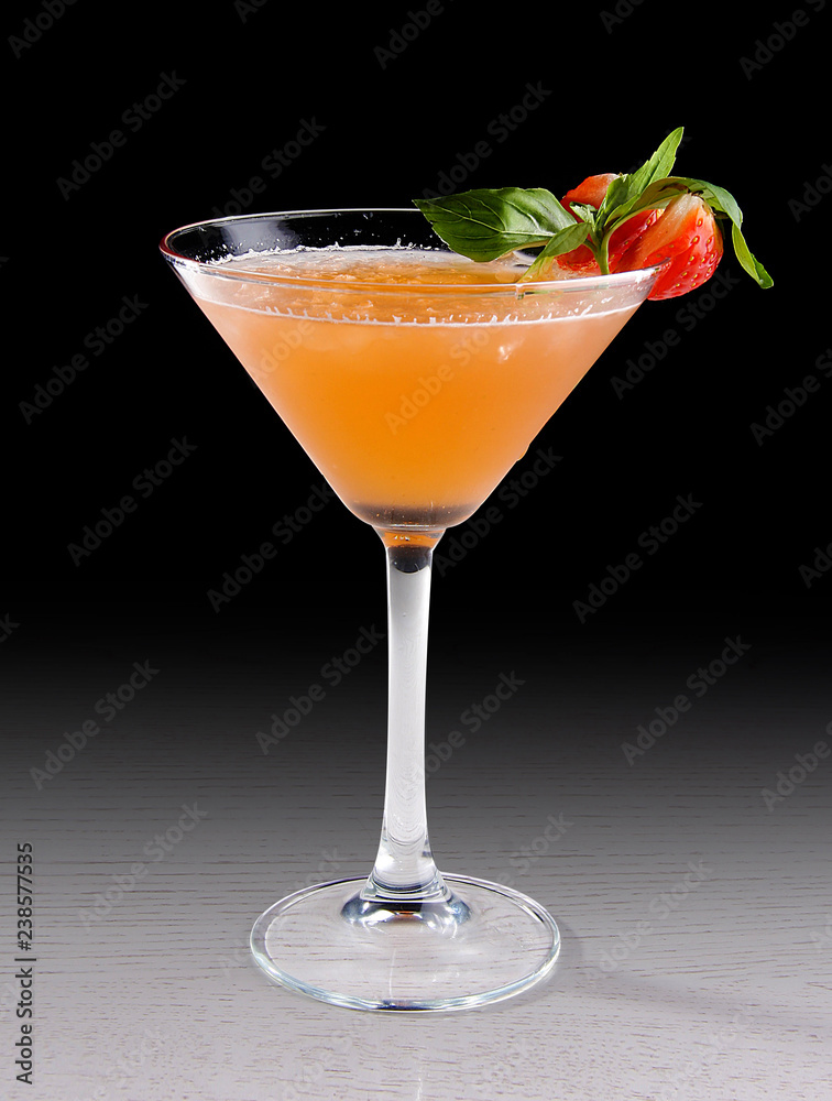 Fototapeta premium Original cocktails on a dark background.