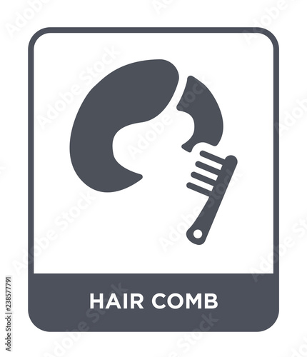 hair comb icon vector