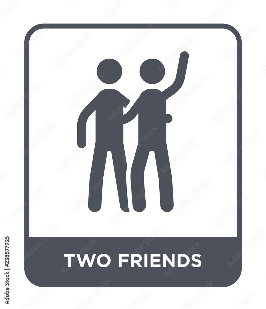 two friends icon vector two friends icon vector