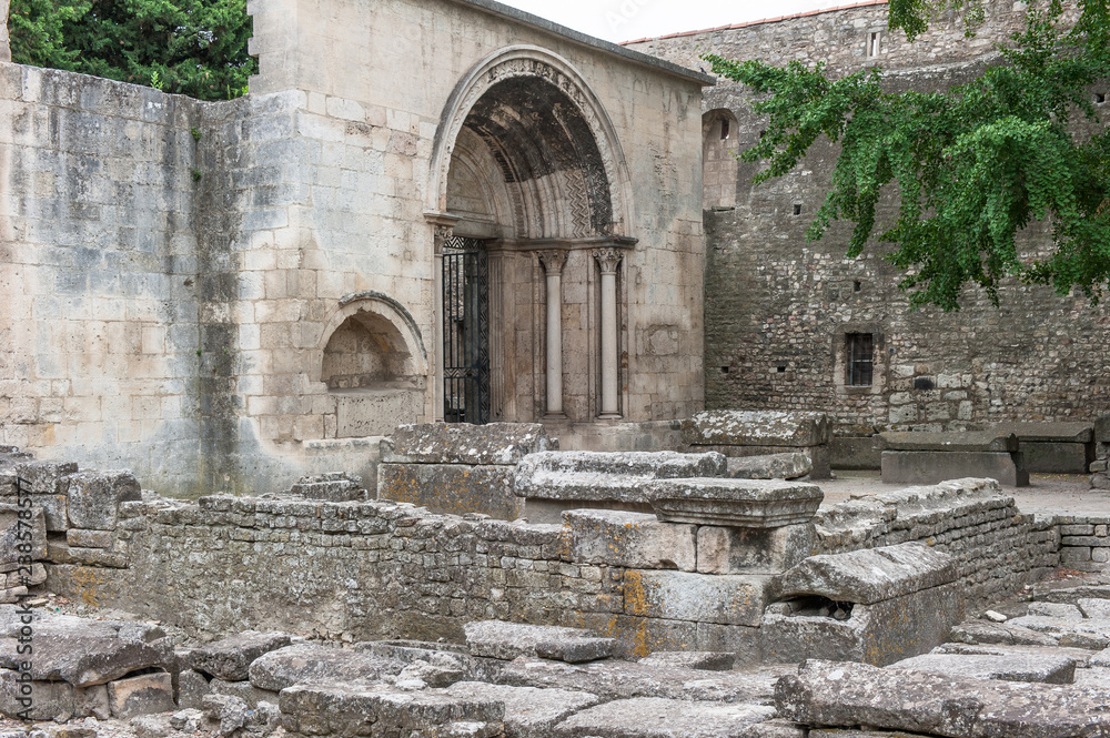 Fototapeta premium Alyscamps bei Arles in Südfrankreich