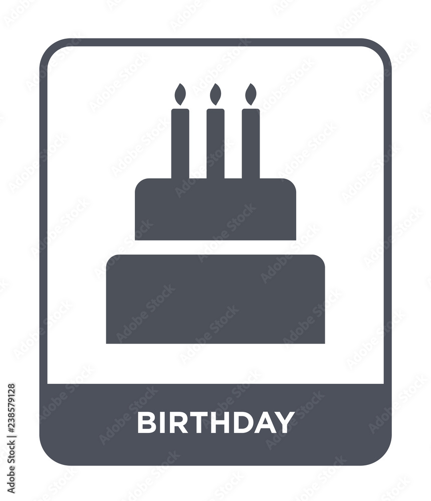 birthday icon vector
