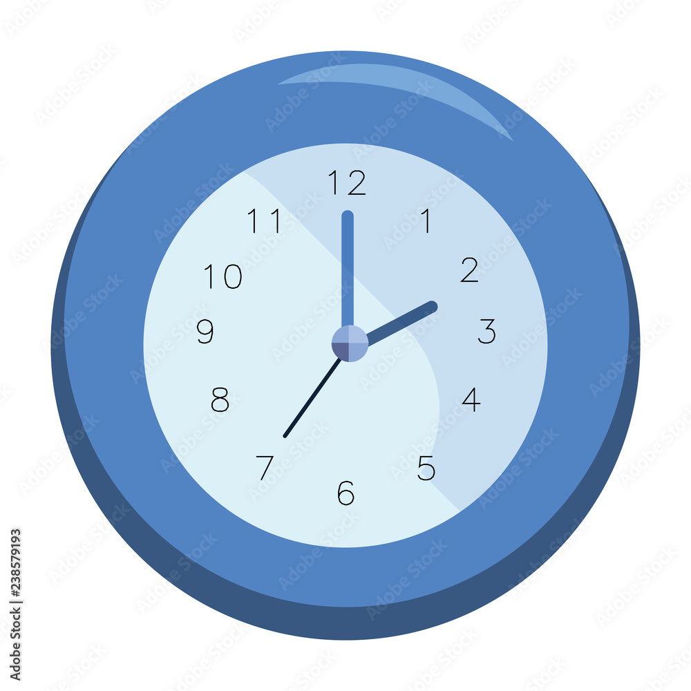 round clock accessory on white background round clock accessory on white background