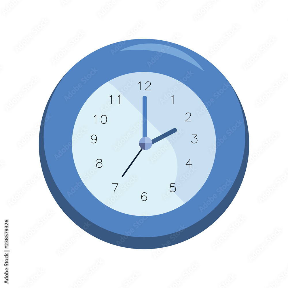 round clock accessory on white background round clock accessory on white background
