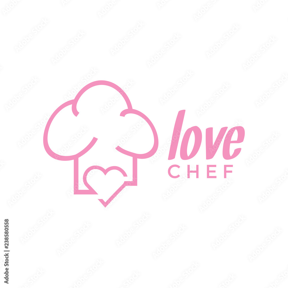 Love chef logo design inspiration Love chef logo design inspiration