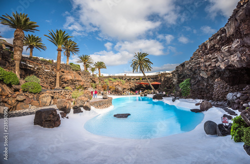 Jameos del Agua, culture and tourism center in lava caves, Lanzarote, Canary Islands photo
