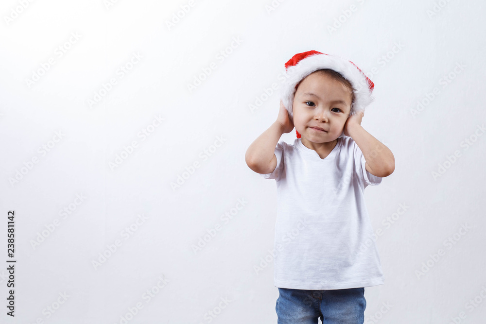 little girl on christmas in white little girl on christmas in white