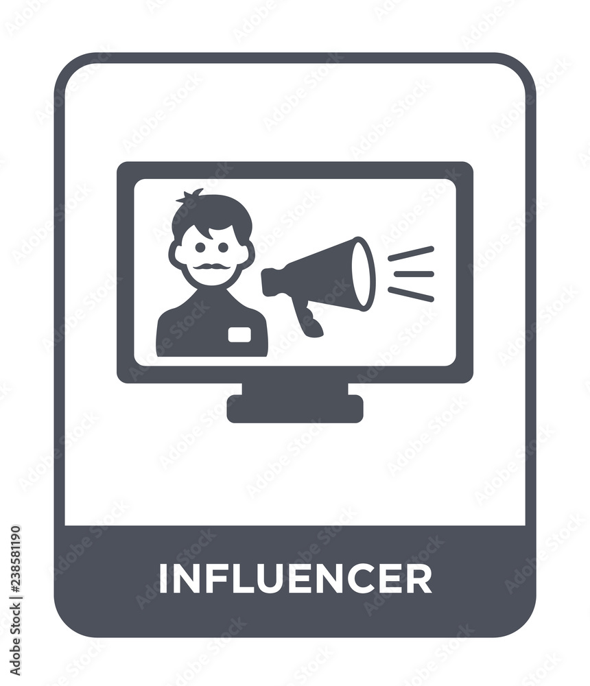 influencer icon vector influencer icon vector