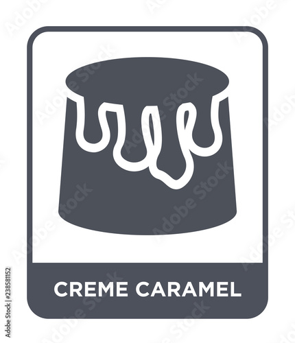 creme caramel icon vector