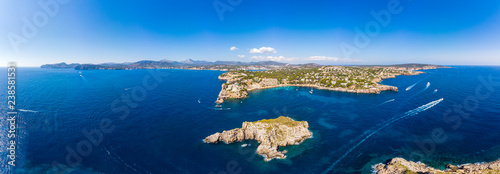 Aerial view, Islas Malgrats in, Santa Ponca, Calvia region, Mallorca, Balearic Islands, Spain photo