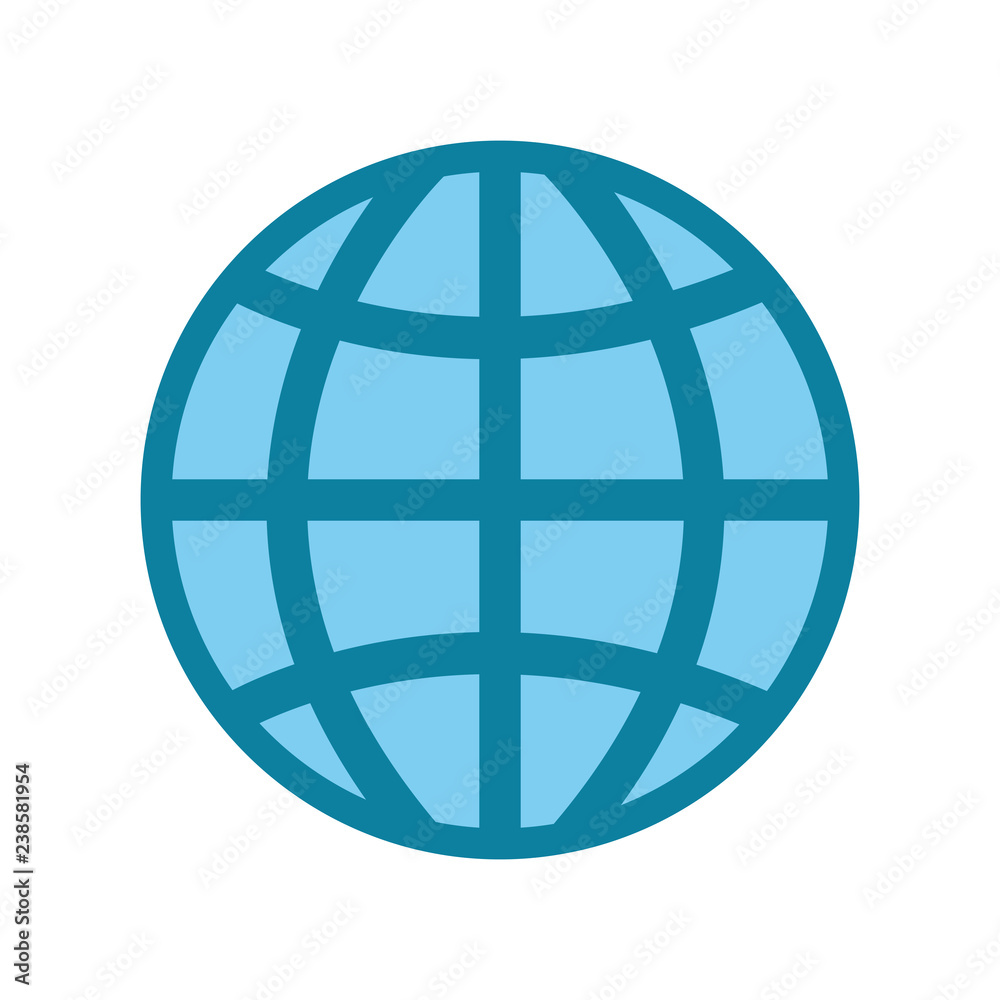globe world on white background globe world on white background
