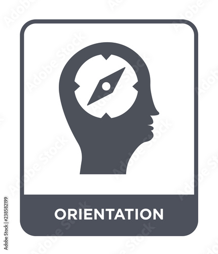 orientation icon vector photo