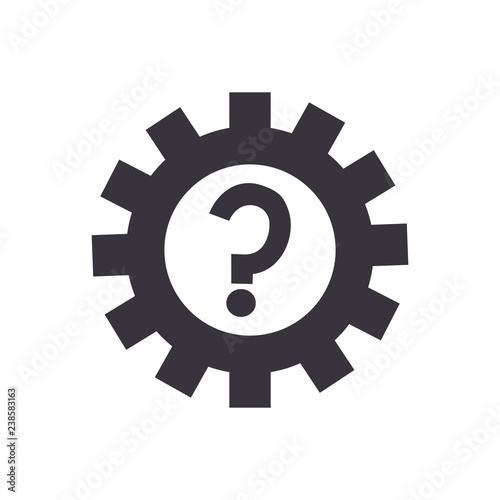 gear question sign helpline call center