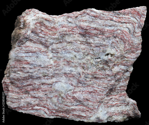 Gneiss. Queenstown, New Zealand