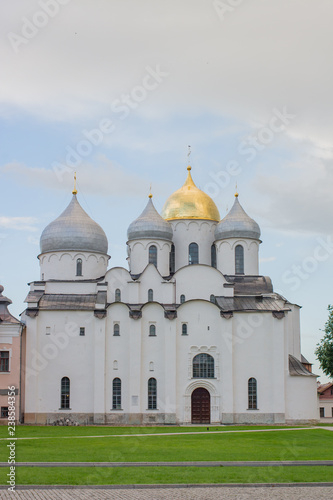 Novgorod Cathedral in the centre White church