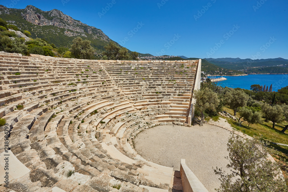 The Theatre of Antiphellos Ancient City in Kas