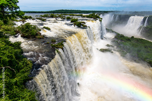 Iguazu Falls  One of New Seven Wonders of Nature  in Brazil and Argentina  High Angle View