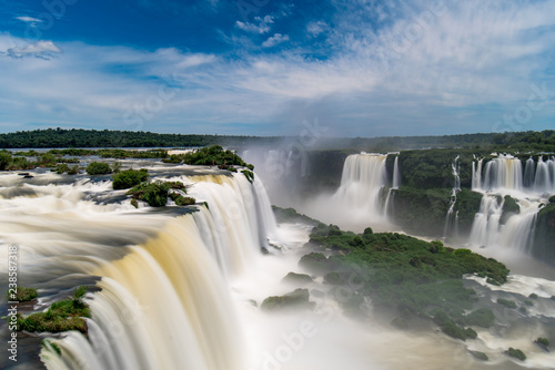 Iguazu Falls  One of New Seven Wonders of Nature  in Brazil and Argentina  High Angle View