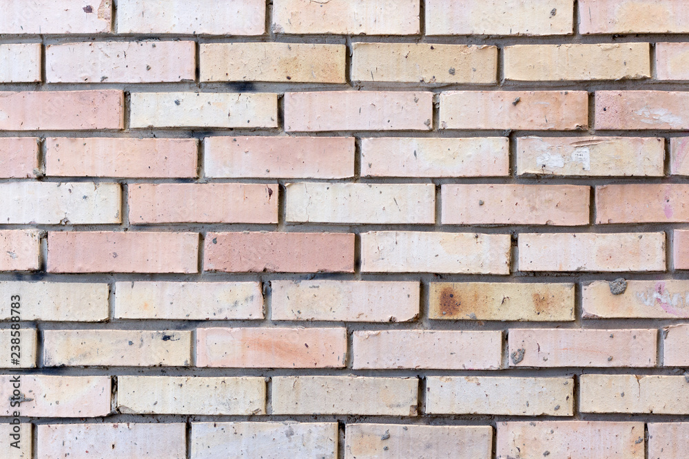 Background of the brick wall with horizontal masonry Background of the brick wall with horizontal masonry