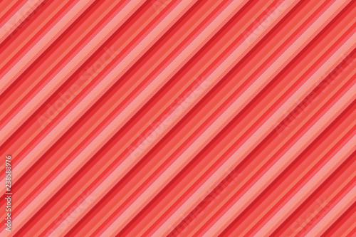 Living coral - color of the year seamless vector pattern. Stripes background in coral shades