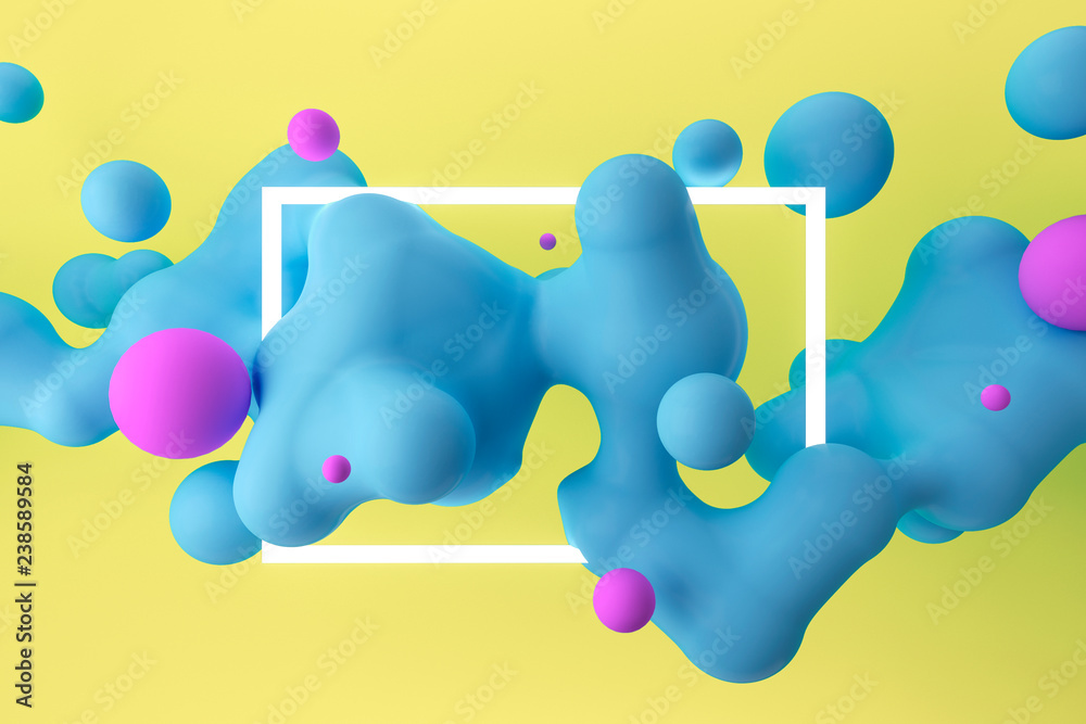 Abstract modern dynamic background. Futuristic 3d illustration.
