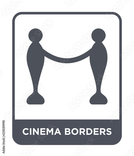 cinema borders icon vector