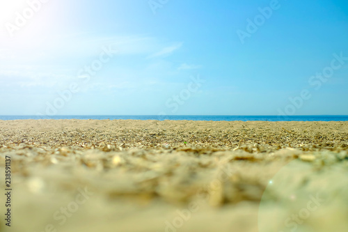 summer sand beach and sea background © Андрей Михайлов