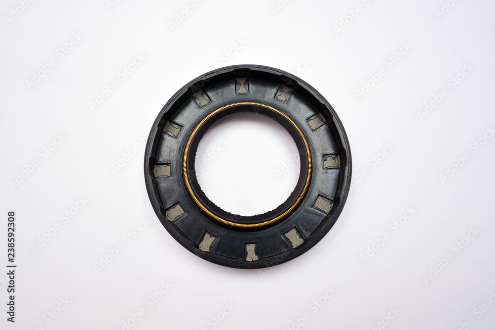 Oil seal isolated on white background Oil seal isolated on white background