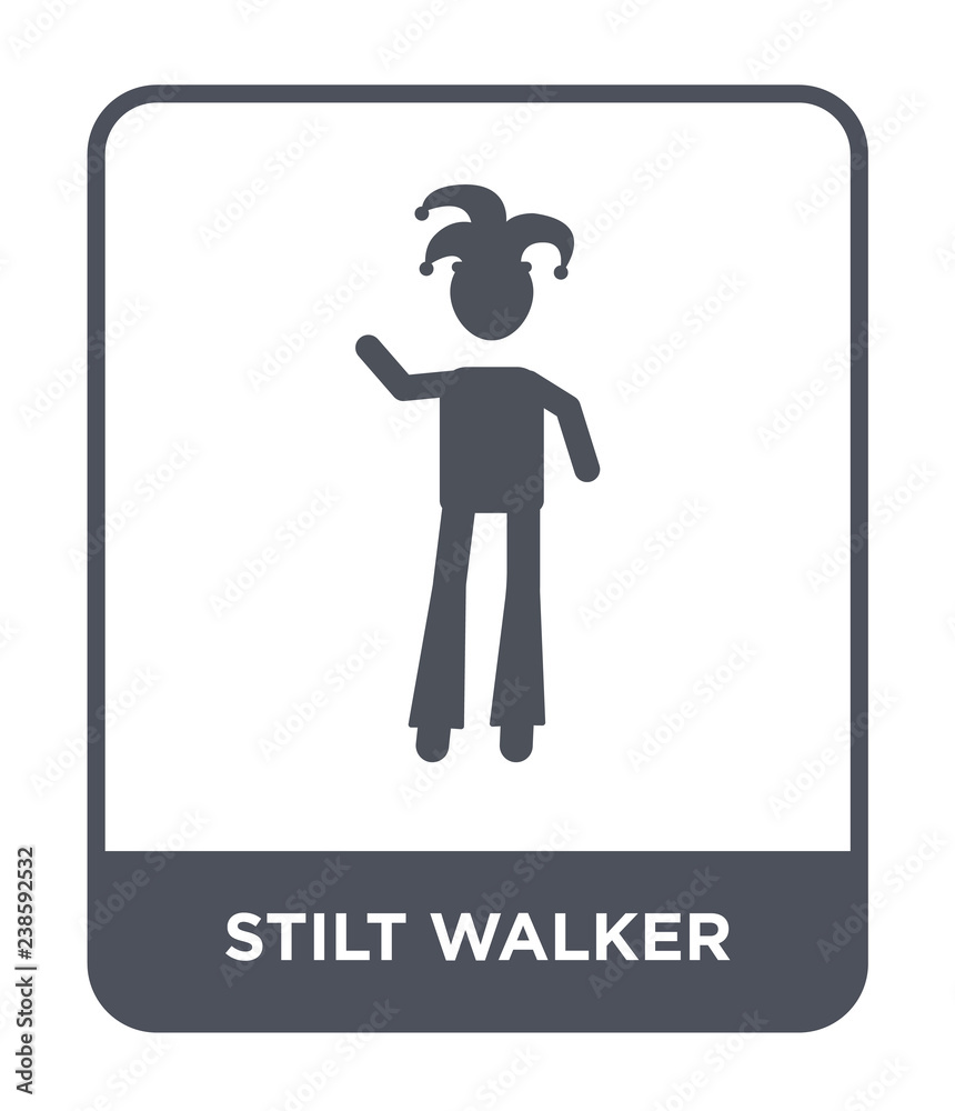 stilt walker icon vector stilt walker icon vector
