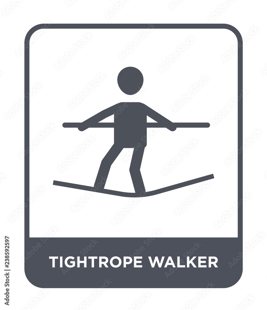 tightrope walker icon vector