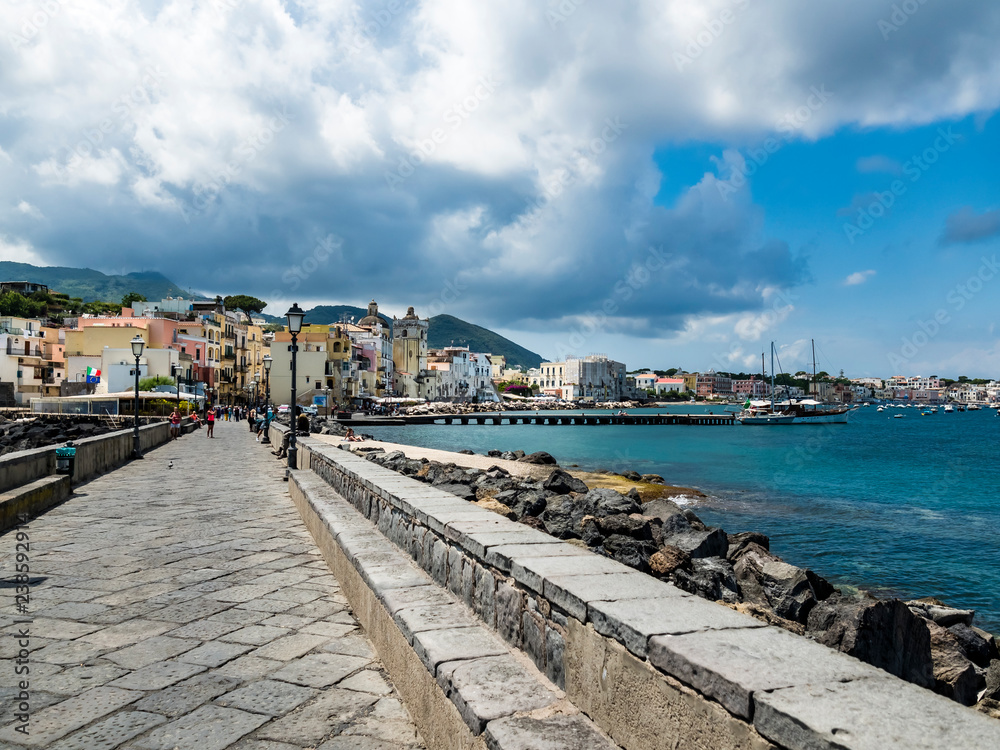 Old town of Ischia, Ischia island, Naples, Gulf of Naples, Campania, Italy