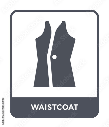 waistcoat icon vector